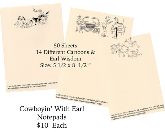 Cowboyin' With Earl Notepad